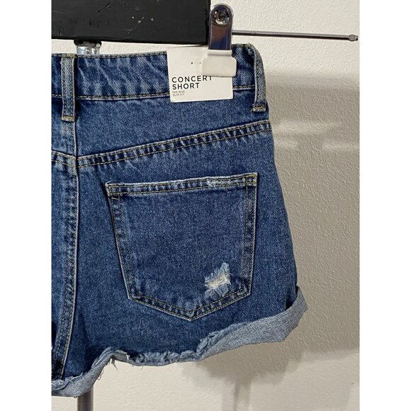 Forever 21 Concert Short Womens 28X2.5 (tag reads 27”) Blue Jean Cutoff Shorts - Picture 10 of 10